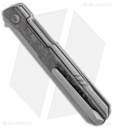 WE Knife Co. Peer Flipper Knife Gray Ti w/ Shred CF (3.5" SW) 2015C