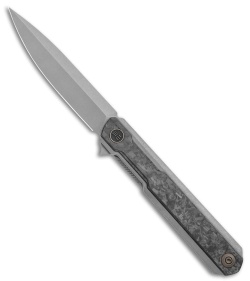 WE Knife Co. Peer Flipper Knife Gray Ti w/ Shred CF (3.5" SW) 2015C