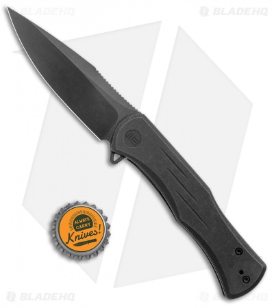 WE Knife Co. Primoris Frame Lock Knife Black Titanium (3.5" Black Stonewash) 