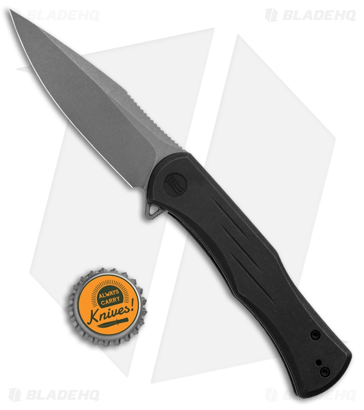WE Knife Co. Primoris Frame Lock Knife Black Titanium (3.5" Stonewash) 