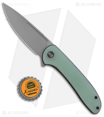 WE Knife Co. Saakshi Liner Lock Knife Natural G-10 Black Liners (3.3" Stonewash)