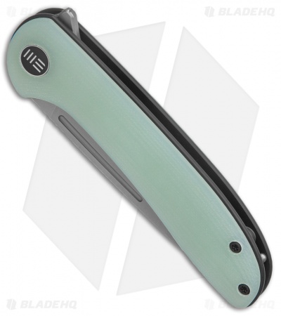 WE Knife Co. Saakshi Liner Lock Knife Natural G-10 Black Liners (3.3" Stonewash)