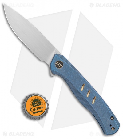 WE Knife Co. Seer Frame Lock Knife Blue Titanium (3.5" Satin) WE20015-2