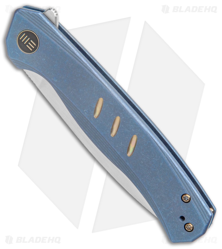 WE Knife Co. Seer Frame Lock Knife Blue Titanium (3.5" Satin) WE20015-2