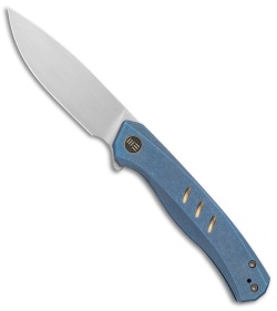 WE Knife Co. Seer Frame Lock Knife Blue Titanium (3.5" Satin) WE20015-2