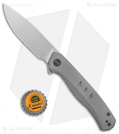 WE Knife Co. Seer Frame Lock Knife Gray Titanium (3.5" Satin)