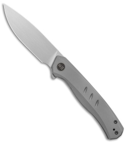 WE Knife Co. Seer Frame Lock Knife Gray Titanium (3.5" Satin)