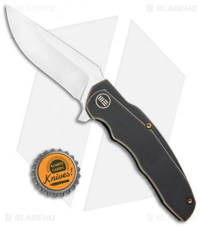 WE Knife Co. Skreech Flipper Knife Antique Bronze Ti (3.3" Satin) 2014A