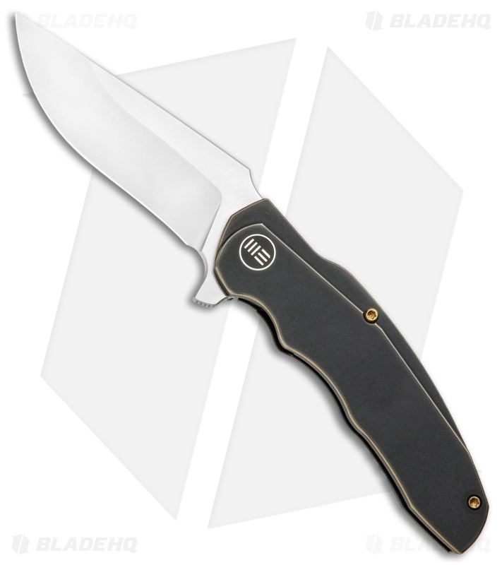 WE Knife Co. Skreech Flipper Knife Antique Bronze Ti (3.3" Satin) 2014A