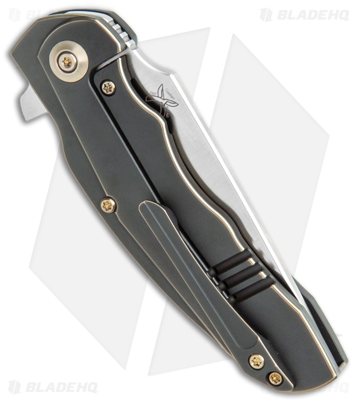WE Knife Co. Skreech Flipper Knife Antique Bronze Ti (3.3" Satin) 2014A