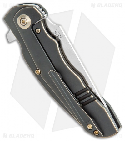 WE Knife Co. Skreech Flipper Knife Antique Bronze Ti (3.3" Satin) 2014A