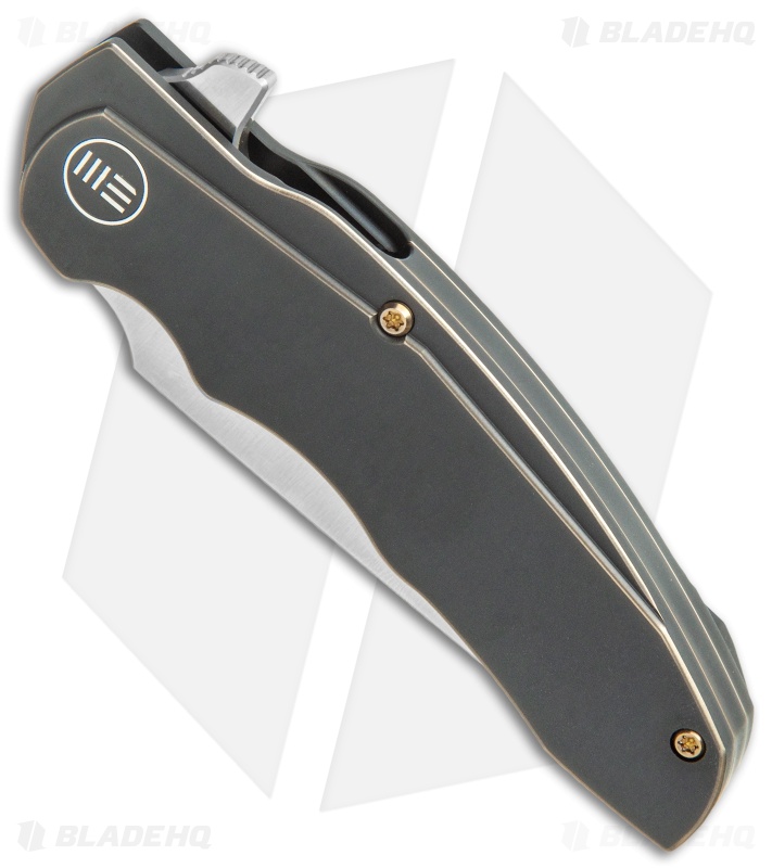 WE Knife Co. Skreech Flipper Knife Antique Bronze Ti (3.3" Satin) 2014A