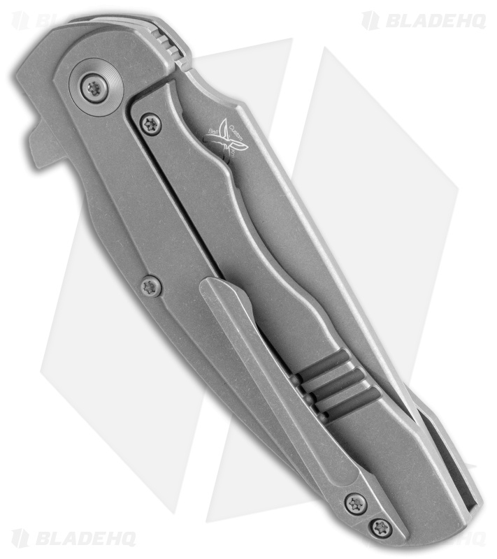 WE Knife Co. Skreech Flipper Knife Gray Ti (3.3" Stonewash) 2014B