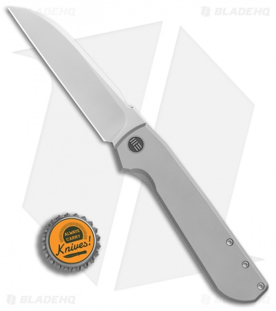 WE Knife Co. Wasabi Frame Lock Knife Titanium (3.8" Hand Satin) 813A