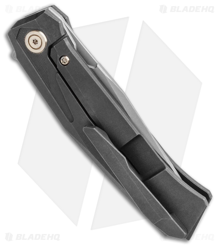 WE Knife Co. Gava Frame Lock Knife Black Titanium (3.25" BB Stonewash)