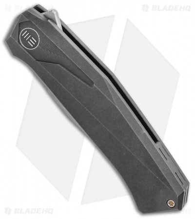 WE Knife Co. Gava Frame Lock Knife Black Titanium (3.25" BB Stonewash)