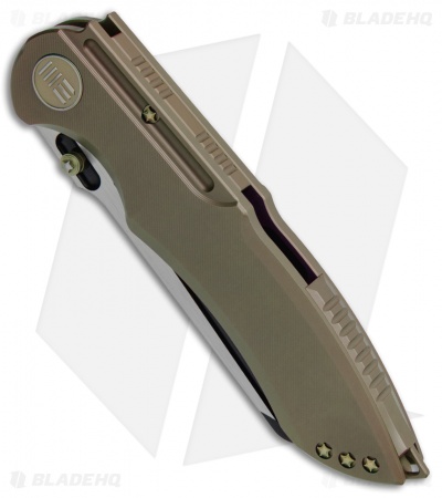 WE Knife Co. 620I Frame Lock Knife  Bronze Titanium (4" Black)