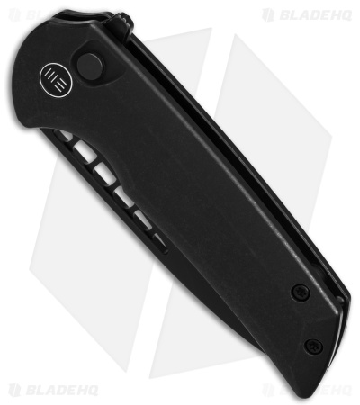 WE Knife Co. Mini Malice Button Lock Black Titanium (2.98" Black SW) WE054BL-1