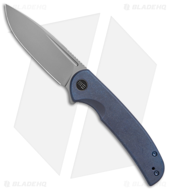 WE Knife Co. Beacon Frame Lock Knife Blue Titanium (3.5" Bead Blast) 