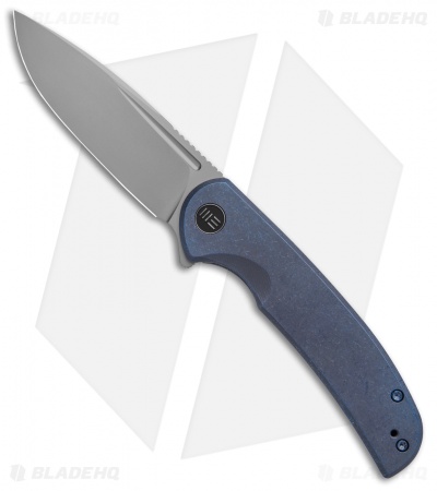 WE Knife Co. Beacon Frame Lock Knife Blue Titanium (3.5" Bead Blast) 