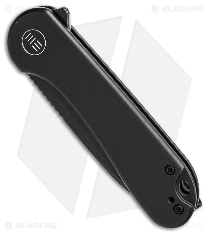 WE Knife Co. Elementum Frame Lock Black Titanium (3" Black Stonewash 20CV) 