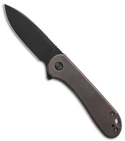 WE Knife Co. Elementum Frame Lock Bronze Titanium (3" Black Stonewash 20CV) 