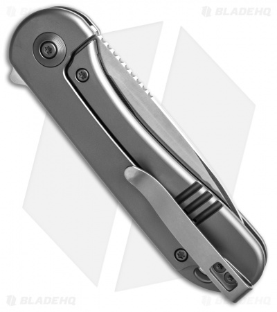 WE Knife Co. Elementum Frame Lock Gray Titanium (3" Satin 20CV) 