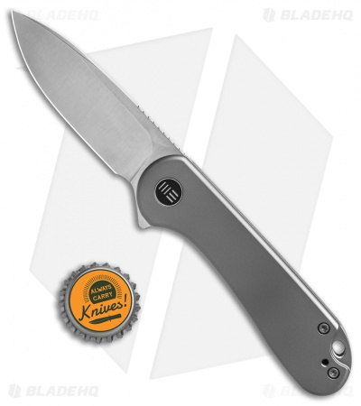 WE Knife Co. Elementum Frame Lock Gray Titanium (3" Satin 20CV) 