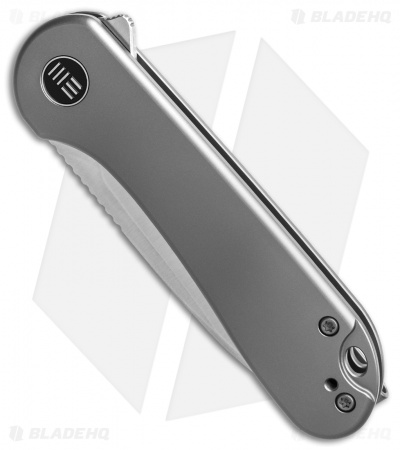 WE Knife Co. Elementum Frame Lock Gray Titanium (3" Satin 20CV) 