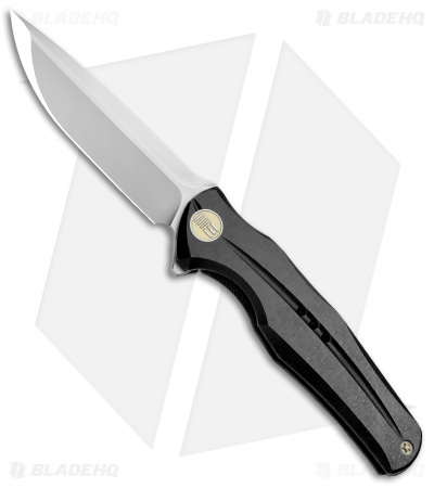 WE Knife Co. 601L Frame Lock Knife Black Titanium (3.75" Bead Blast) 