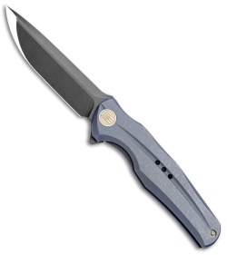 WE Knife Co. 601H Frame Lock Knife Blue Titanium (3.75" Black) 