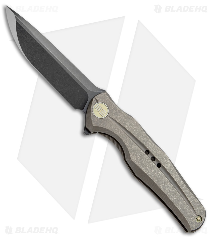 WE Knife Co. 601G Frame Lock Knife Bronze Titanium (3.75" Black)
