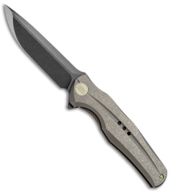 WE Knife Co. 601G Frame Lock Knife Bronze Titanium (3.75" Black) 