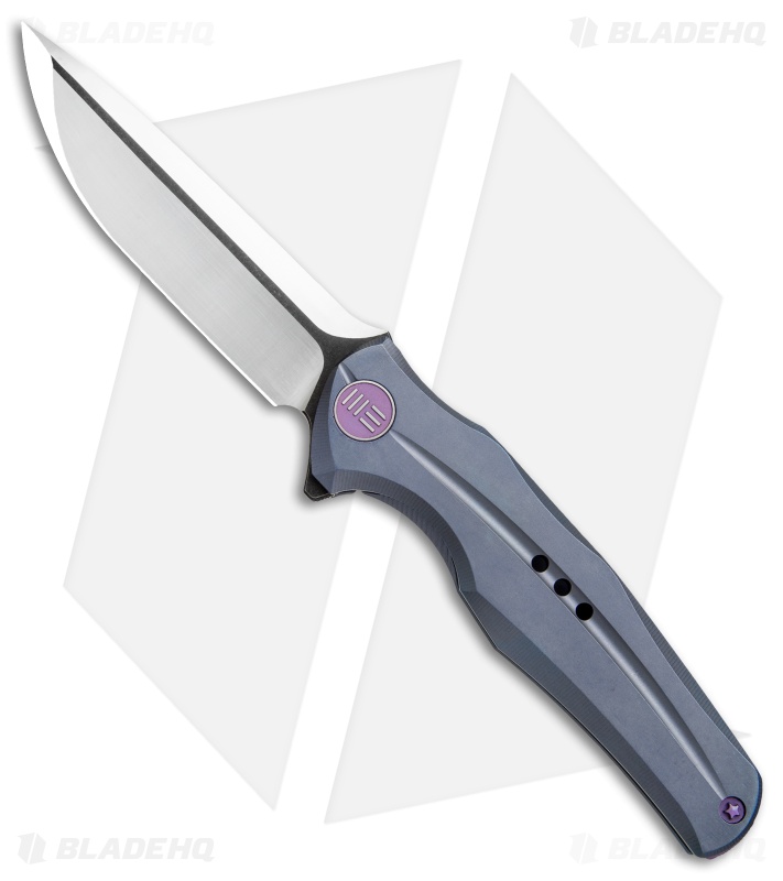 WE Knife Co. 601 Frame Lock Knife Blue/Purple Titanium (3.75" Two-Tone)