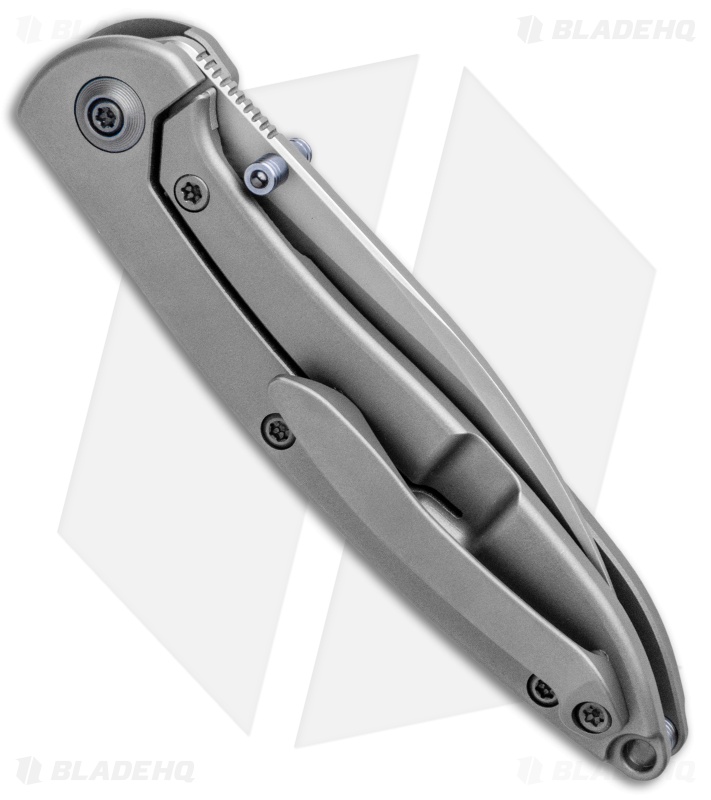 WE Knife Co. Schism Frame Lock Knife Blue Holes  (2.8" Stonewash) 908B