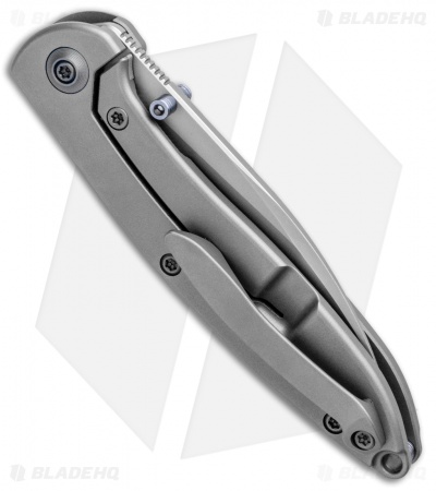 WE Knife Co. Schism Frame Lock Knife Blue Holes  (2.8" Stonewash) 908B