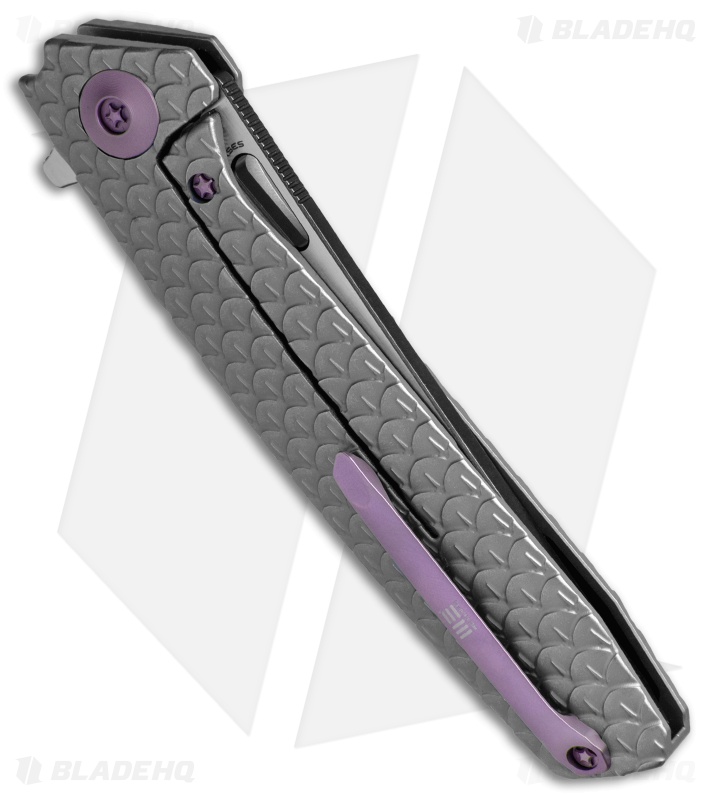 WE Knife Co. 604P Frame Lock Tanto Knife Gray Titanium (3.8" Black, Satin) 