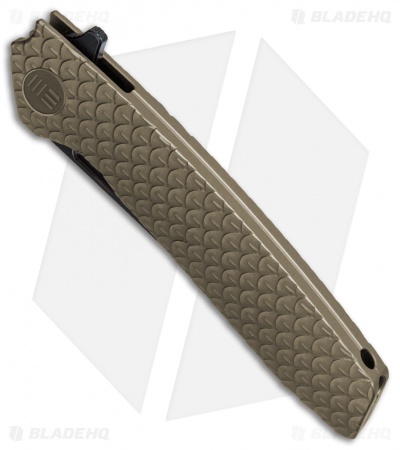 WE Knife Co. 604Q Frame Lock Tanto Knife Bronze Titanium (3.8" Black, Satin) 