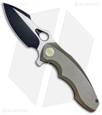 WE Knife Co. 605L Frame Lock Knife Bronze Titanium (3" Two-Tone) 