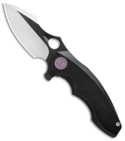 WE Knife Co. 605H Frame Lock Knife Black Titanium (3" Satin, Black) 