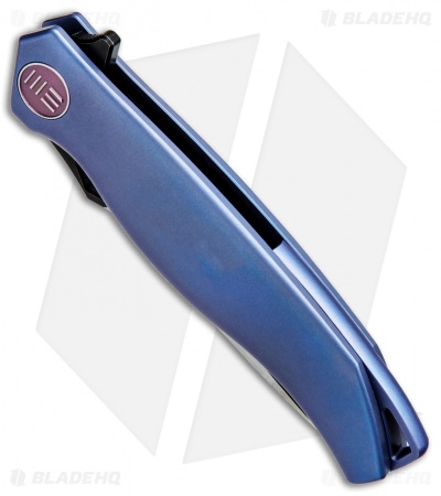WE Knife Co. 606A Frame Lock Knife Blue Titanium (3.5" Two-Tone)