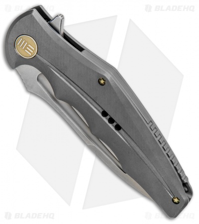 WE Knife Co. 608O Frame Lock Knife Grey Titanium (4" Stonewash) 