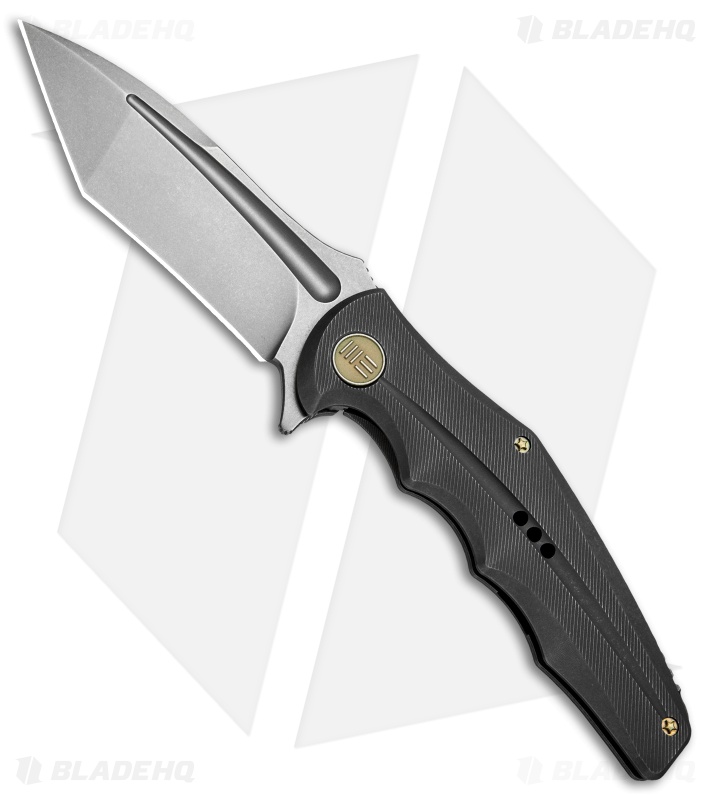 WE Knife Co. 608D Tanto Frame Lock Knife Gray Titanium (4" Stonewash)