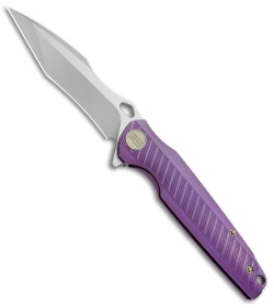 WE Knife Co. 612B Frame Lock Knife Purple Titanium (4" SW/Satin)