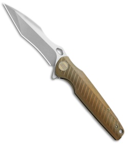 WE Knife Co. 612J Frame Lock Knife Bronze Titanium (4" Stonewash/Satin)