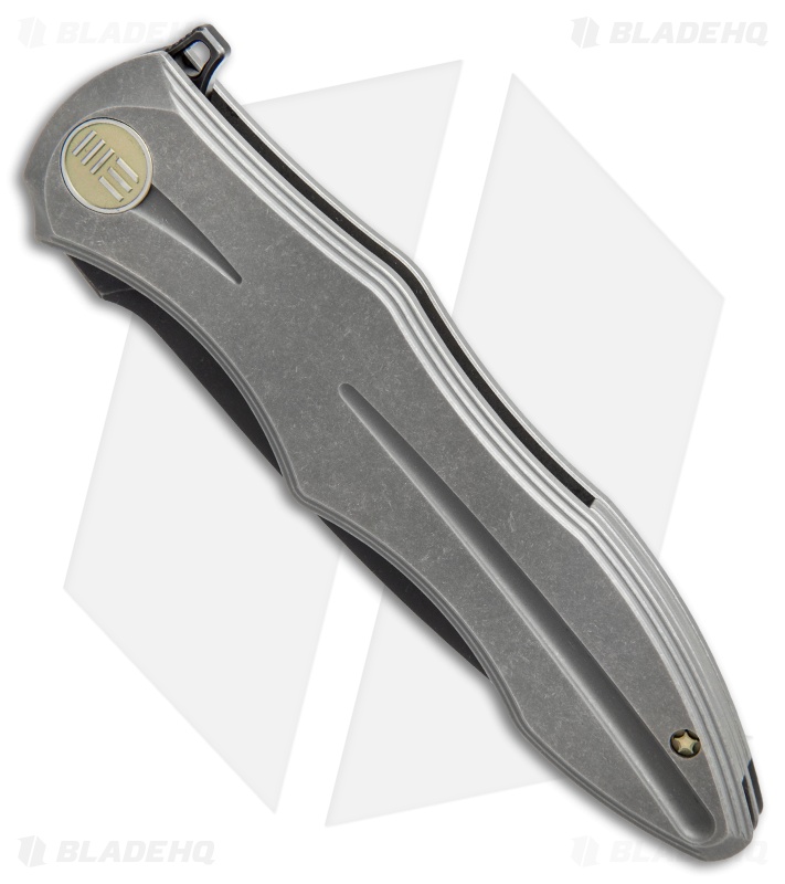 We Knife Co. 613E Frame Lock Knife Gray Titanium (4.25