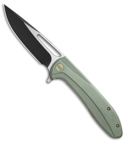 We Knife Co. Cirrus 615E Frame Lock Knife Green Titanium (3.7" Black/Satin)