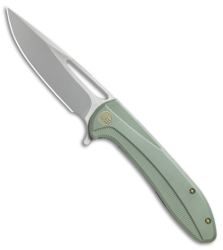 We Knife Co. Cirrus 615F  Frame Lock Knife Green Ti (3.7" Bead Blast/Satin)