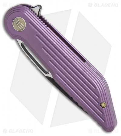WE Knife Co. 616A Resonance Frame Lock Knife Purple Titanium (3.1" Black, Satin)
