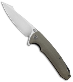 WE Knife Co. 617F Liner Lock Flipper Knife Tan G-10 (3.8" Satin)